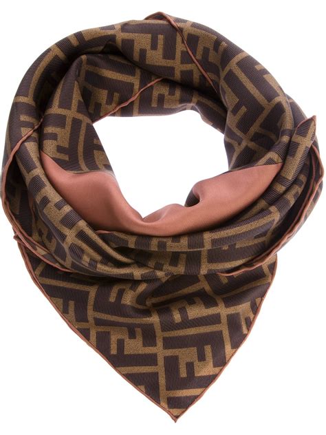 fendi silk scarf women